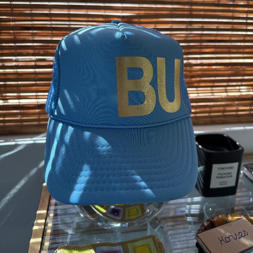 Malibu BU Foam Trucker Hat NWOT | Royal Blue / Gold | One Size